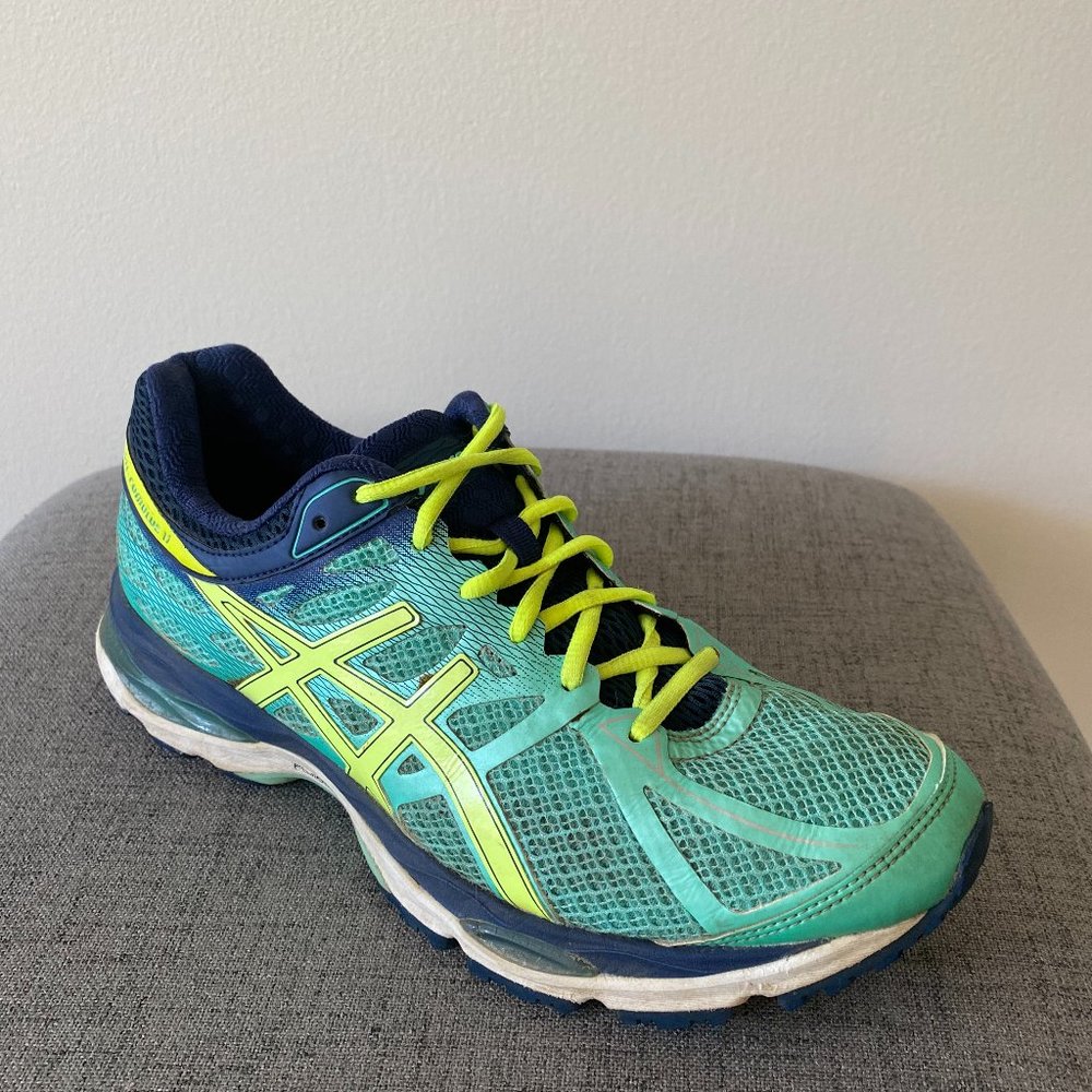 Size 10 - ASICS Women GEL-Cumulus 17 sneaker Green T5D8N